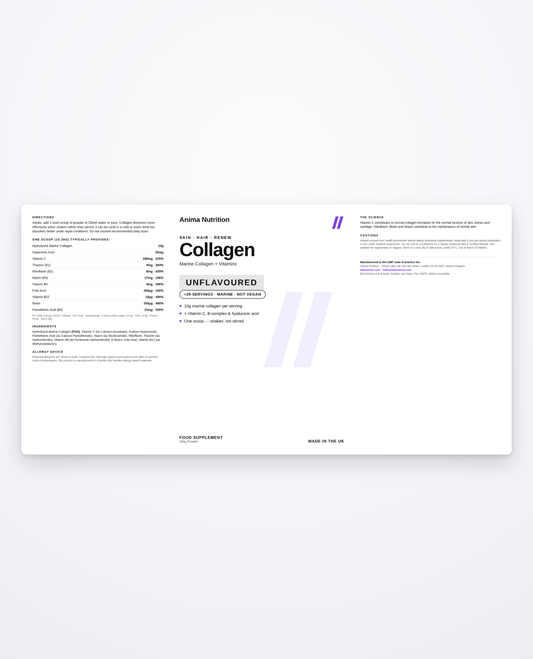 Collagen — front label detail