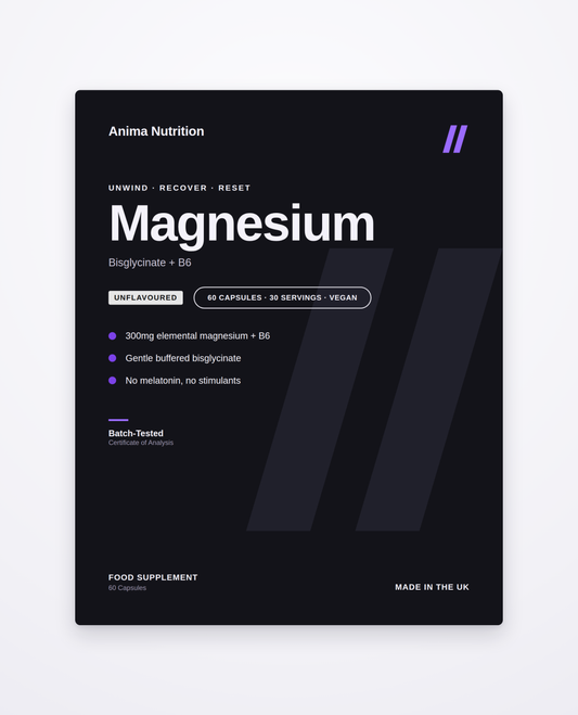 Magnesium — front label detail