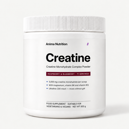Anima Creatine, raspberry & blueberry, 500 g