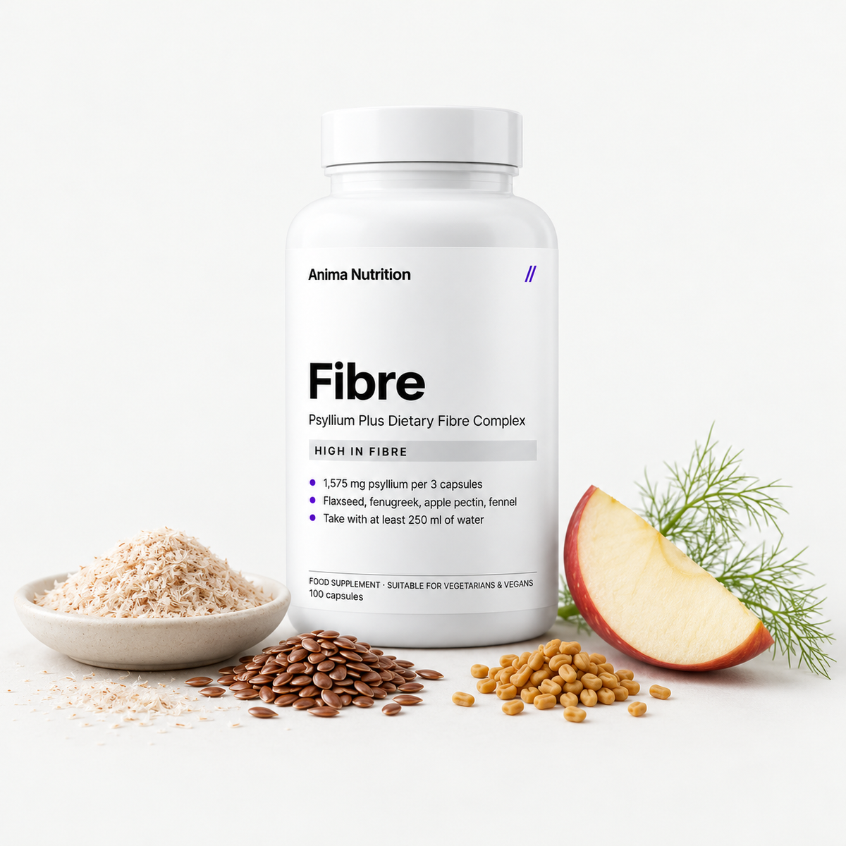 Anima Psyllium husk fibre complex, image 2