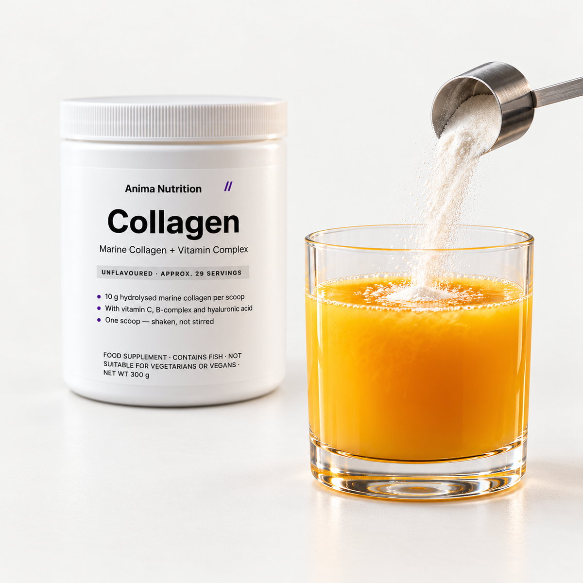 Anima Marine collagen + vitamin C complex, 300 g, image 2