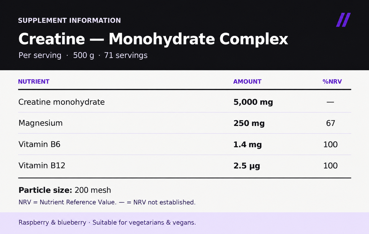 Anima Creatine, raspberry & blueberry, 500 g, image 6