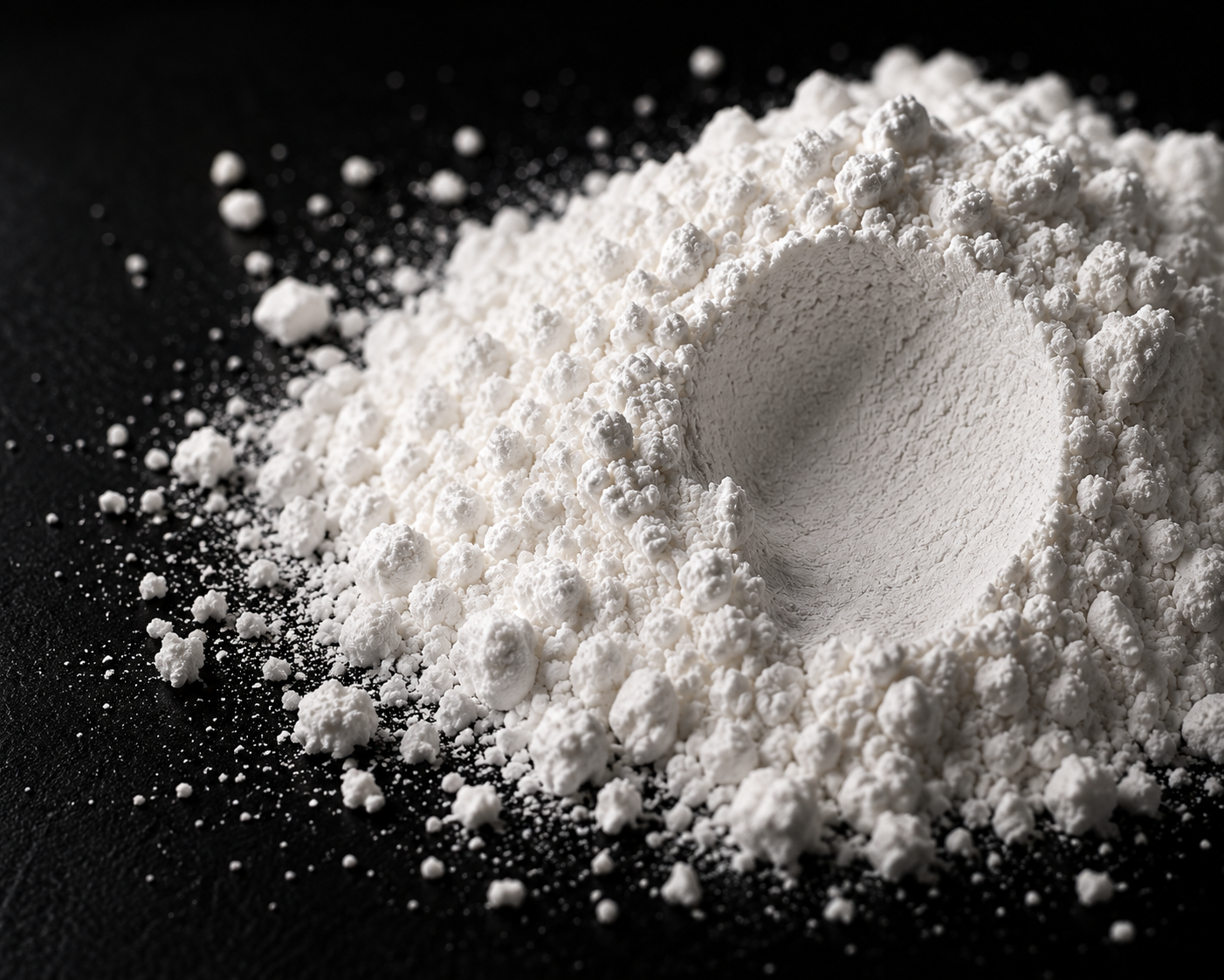 Micronised 200-mesh creatine monohydrate powder texture, zero grit