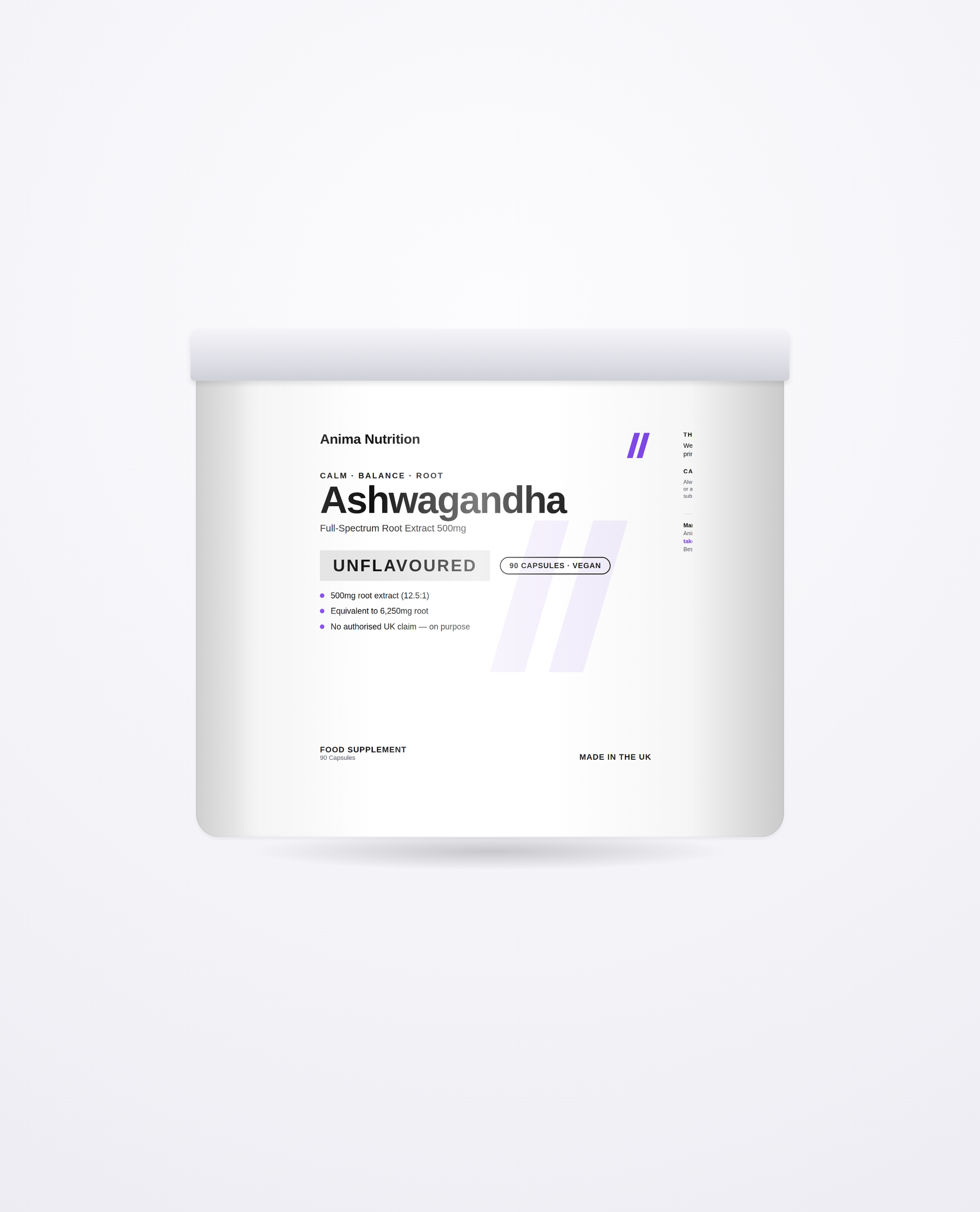 Ashwagandha KSM-66 — Anima Nutrition pack