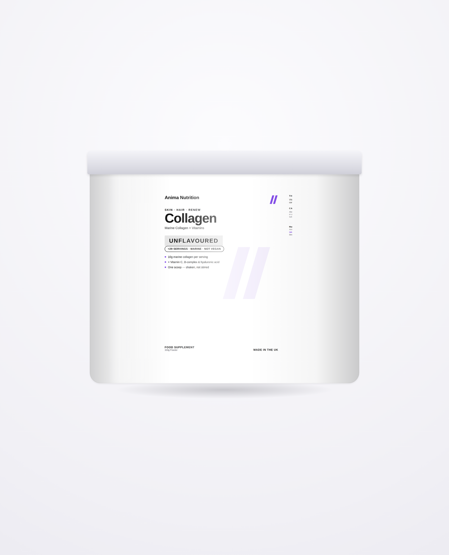 Collagen Marine + Vitamin C — Anima Nutrition pack
