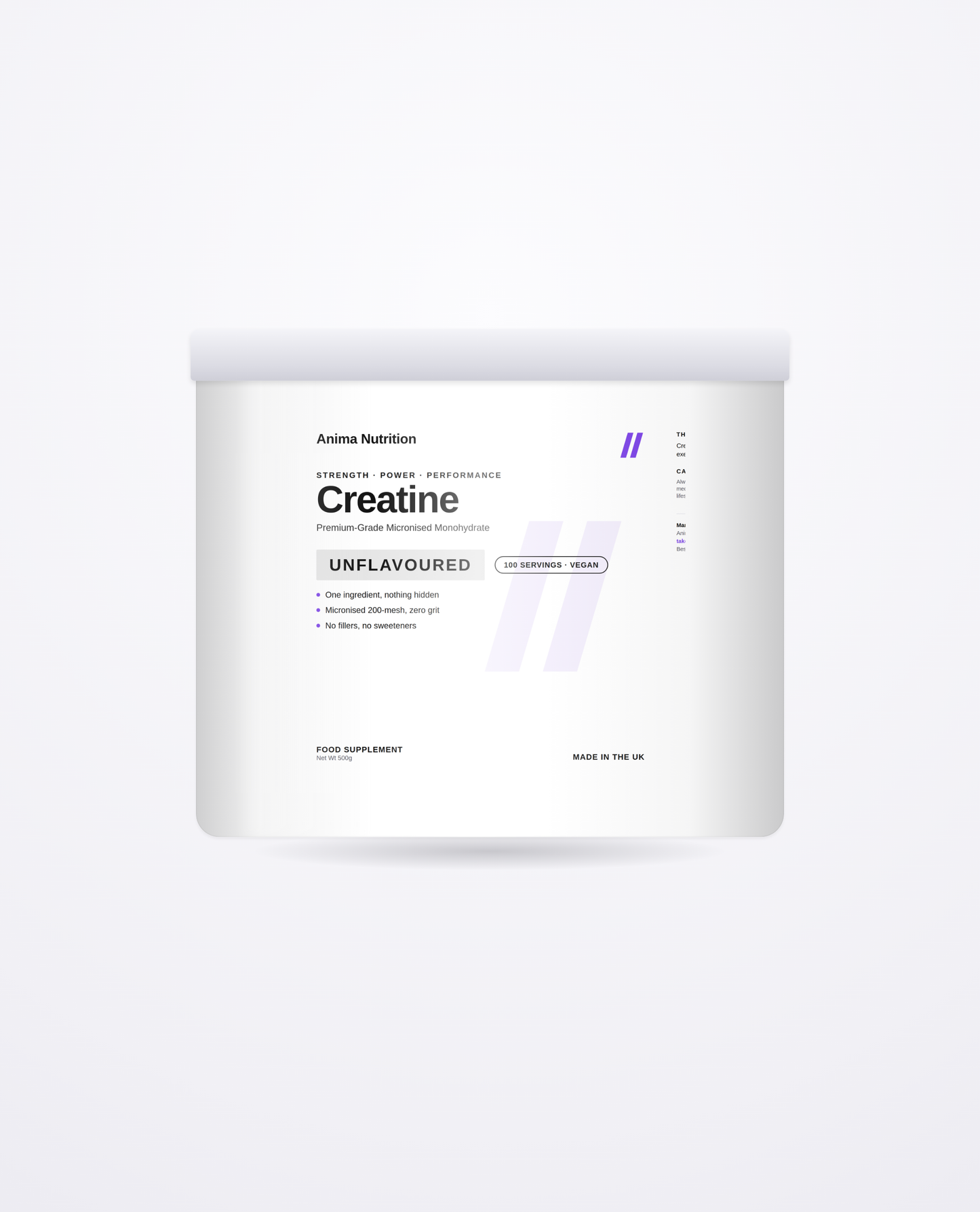 Creatine — Anima Nutrition pack
