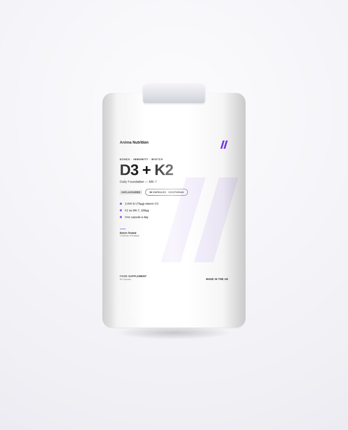 Vitamin D3 + K2 — Anima Nutrition pack