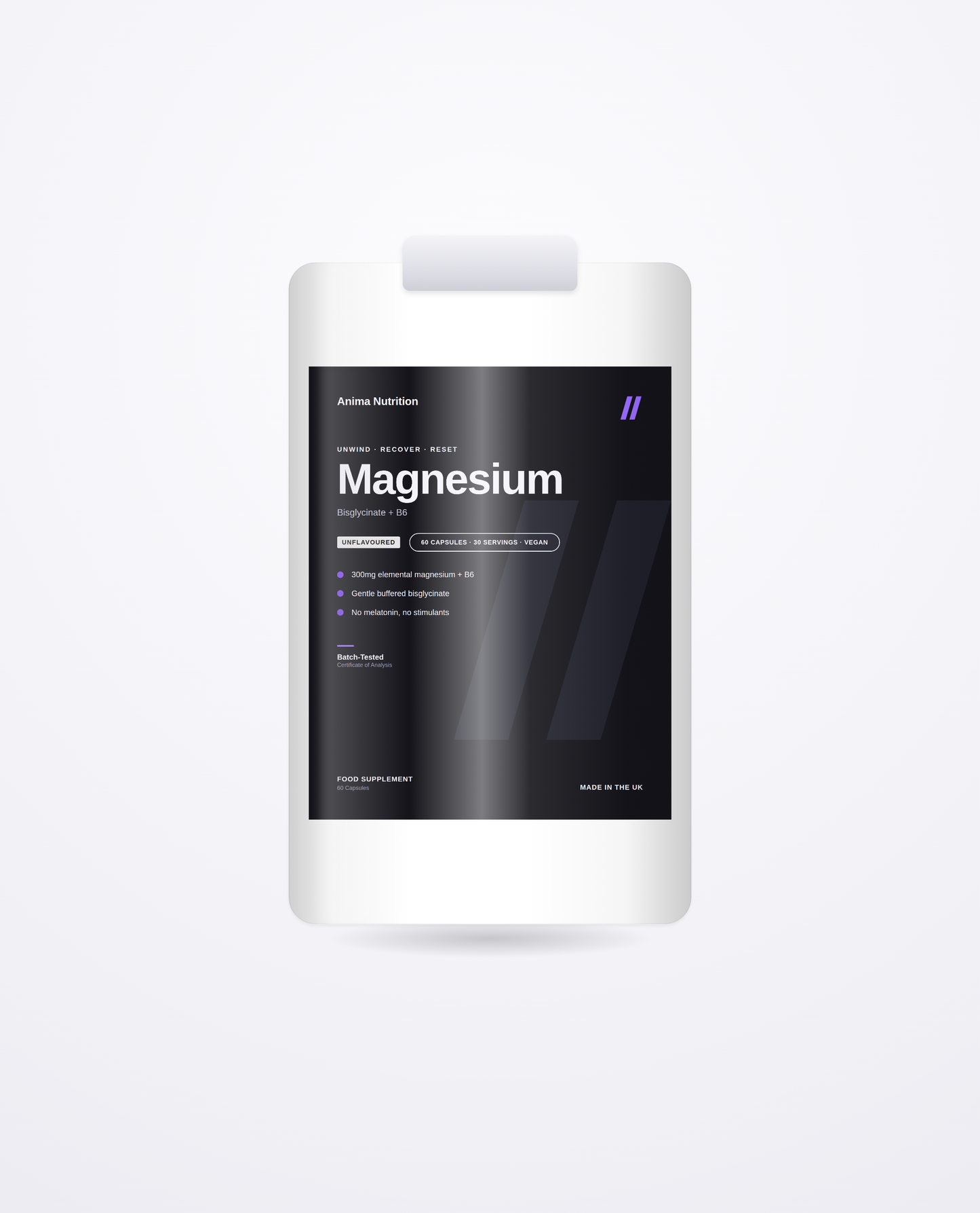 Magnesium Bisglycinate + B6 — Anima Nutrition pack
