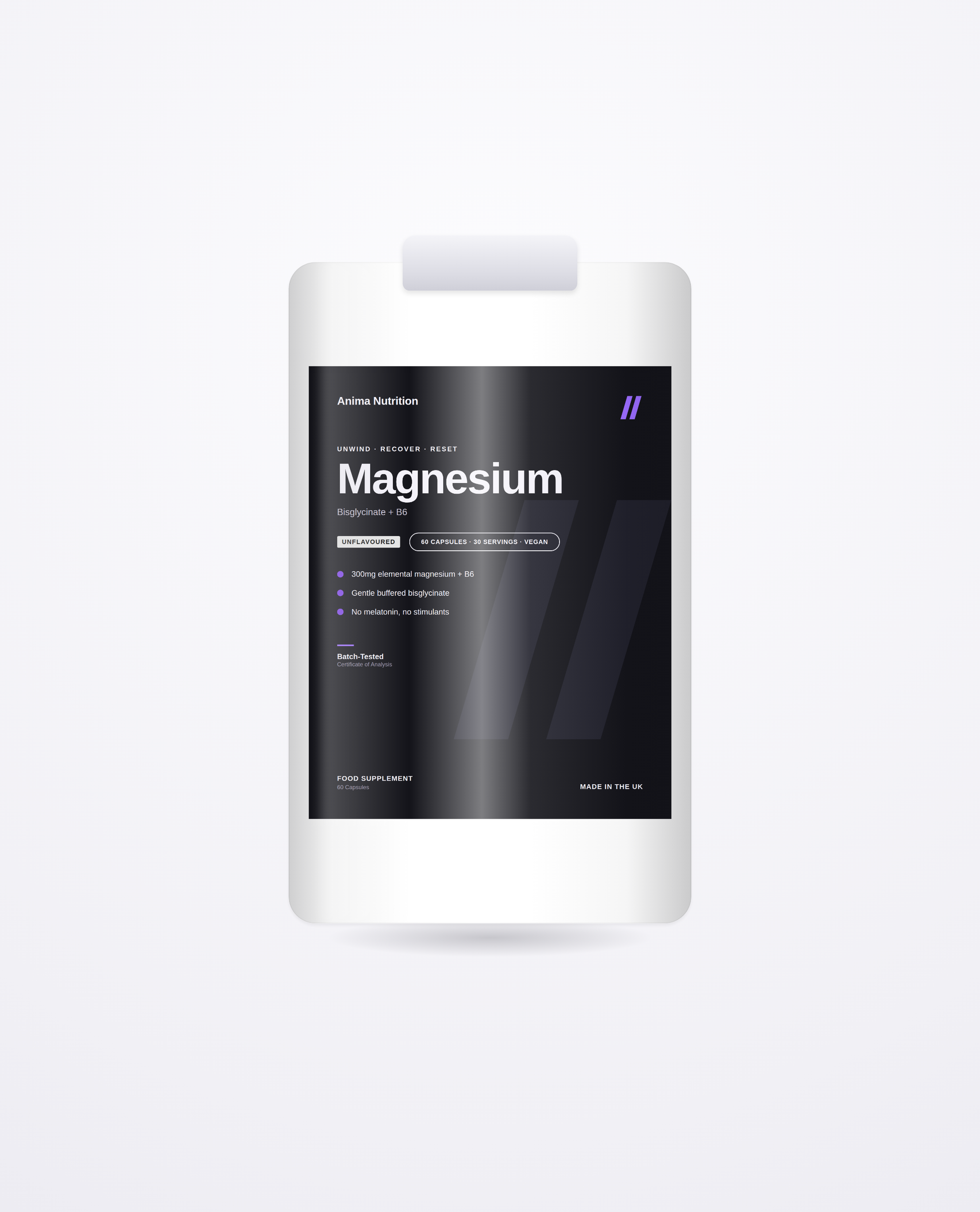 Magnesium Bisglycinate + B6 — Anima Nutrition pack