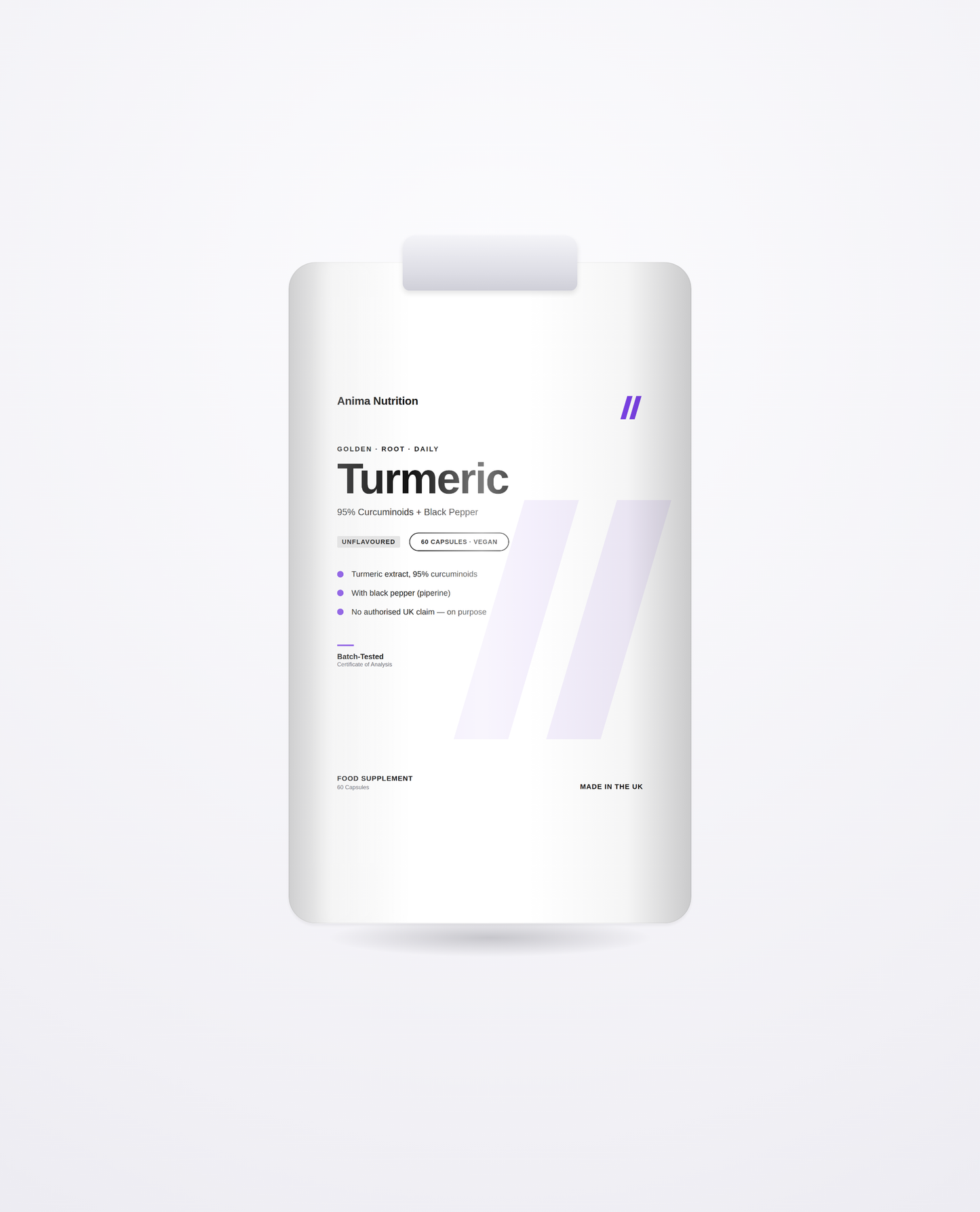 Turmeric 95% + Black Pepper — Anima Nutrition pack