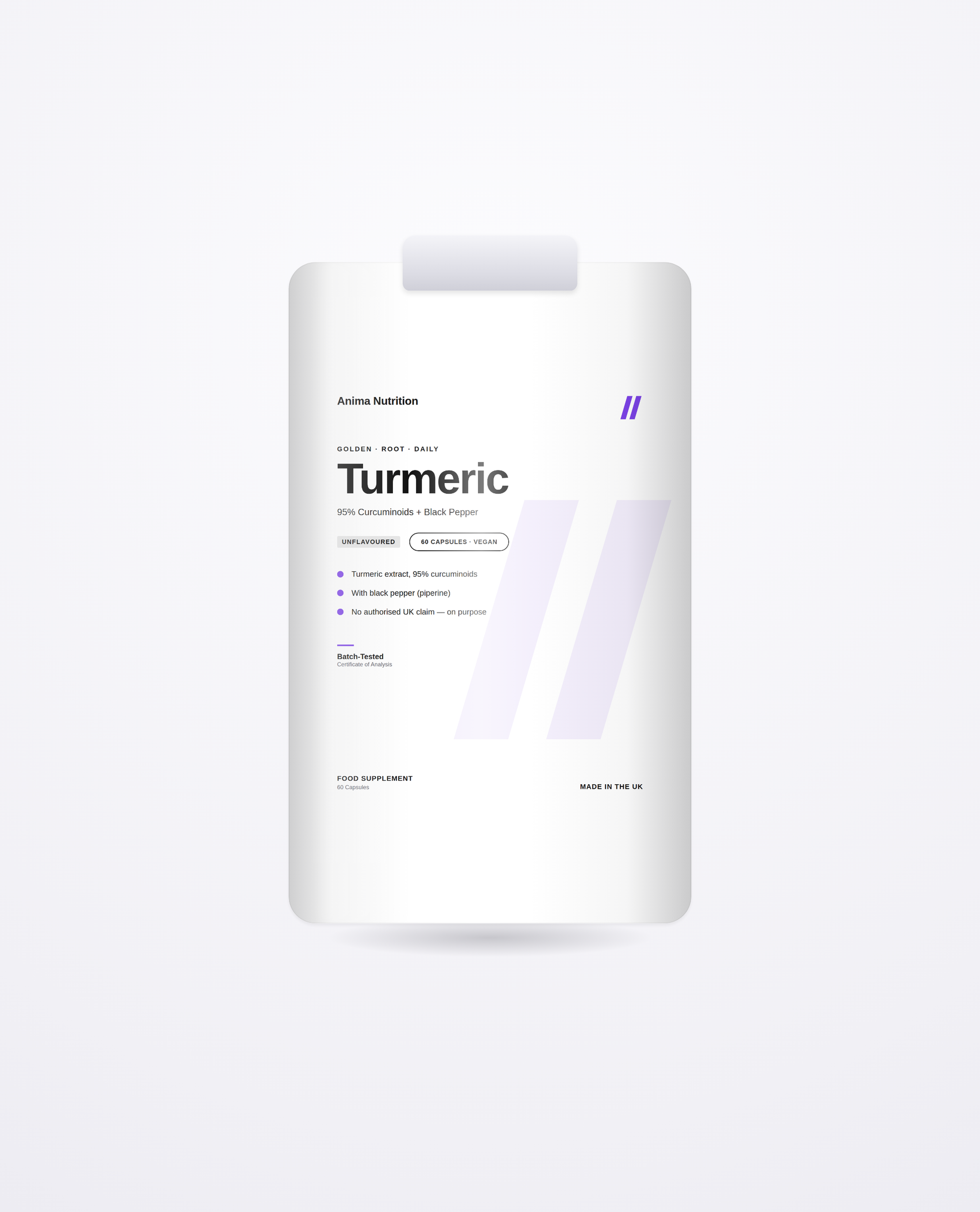 Turmeric 95% + Black Pepper — Anima Nutrition pack