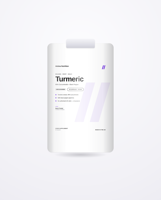 Turmeric 95% + Black Pepper — Anima Nutrition pack