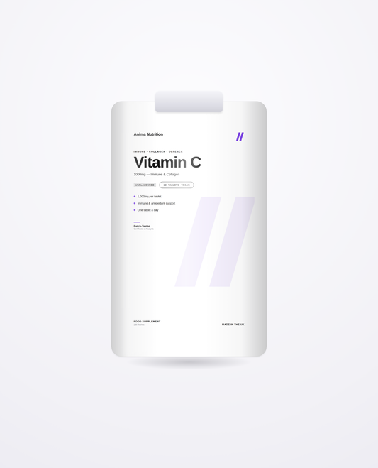 Vitamin C 1000mg — Anima Nutrition pack